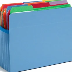 Smead® Color File Pockets, Letter Size, 5 1/4