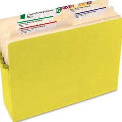 Smead® Color File Pockets, Letter Size, 5 1/4