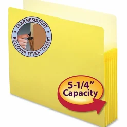 Smead® Color File Pockets, Letter Size, 5 1/4