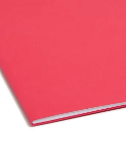 SmeadĀ® Color Reinforced Tab Fastener Folders, Letter Size, Assorted Colors, Pack Of 50