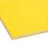 Smead® Color Reinforced Tab Fastener Folders, Letter Size, 1/3 Cut, Yellow, Pack Of 50