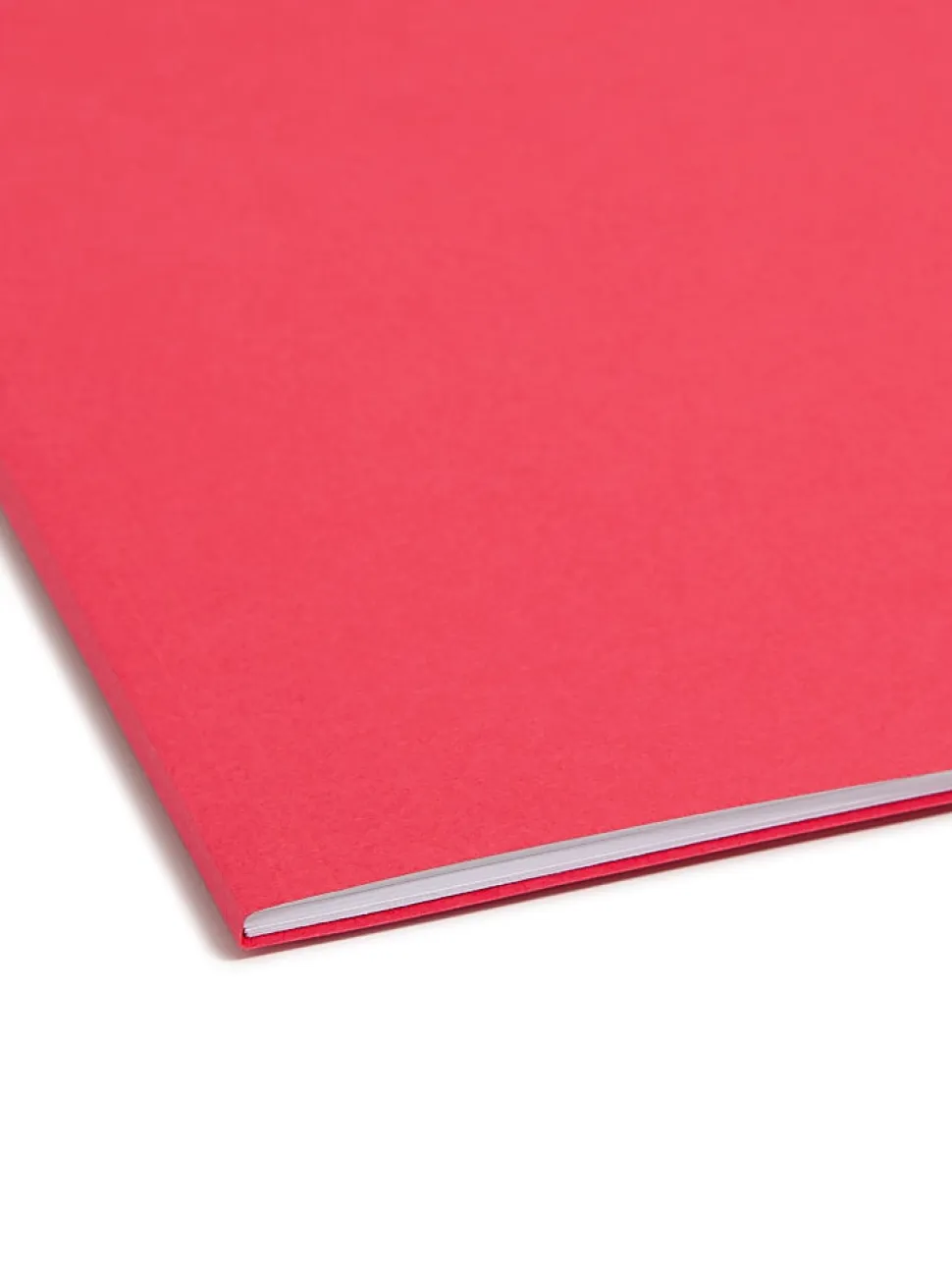 Smead® Color Reinforced Tab Fastener Folders, Letter Size, 1/3 Cut, Red, Pack Of 50