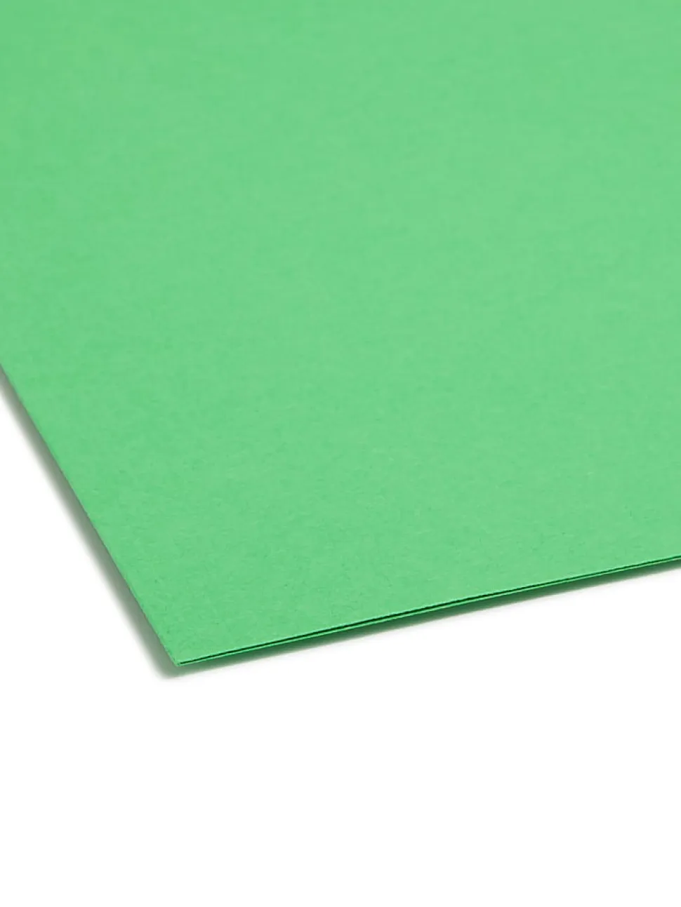 Smead® Color Reinforced Tab Fastener Folders, Legal Size, 1/3 Cut, Green, Pack Of 50