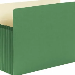 Smead® Color Top-Tab File Pockets, Letter Size, 5 1/4