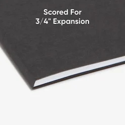 Smead® 1/3-Cut Interior Folders, Letter Size, Black, Box Of 100