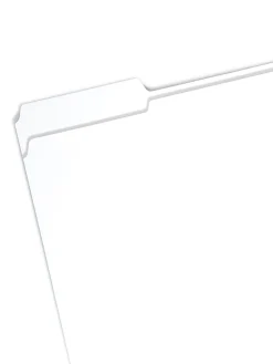 Smead® 1/3-Cut 2-Ply Color File Folders, Letter Size, White, Box Of 100