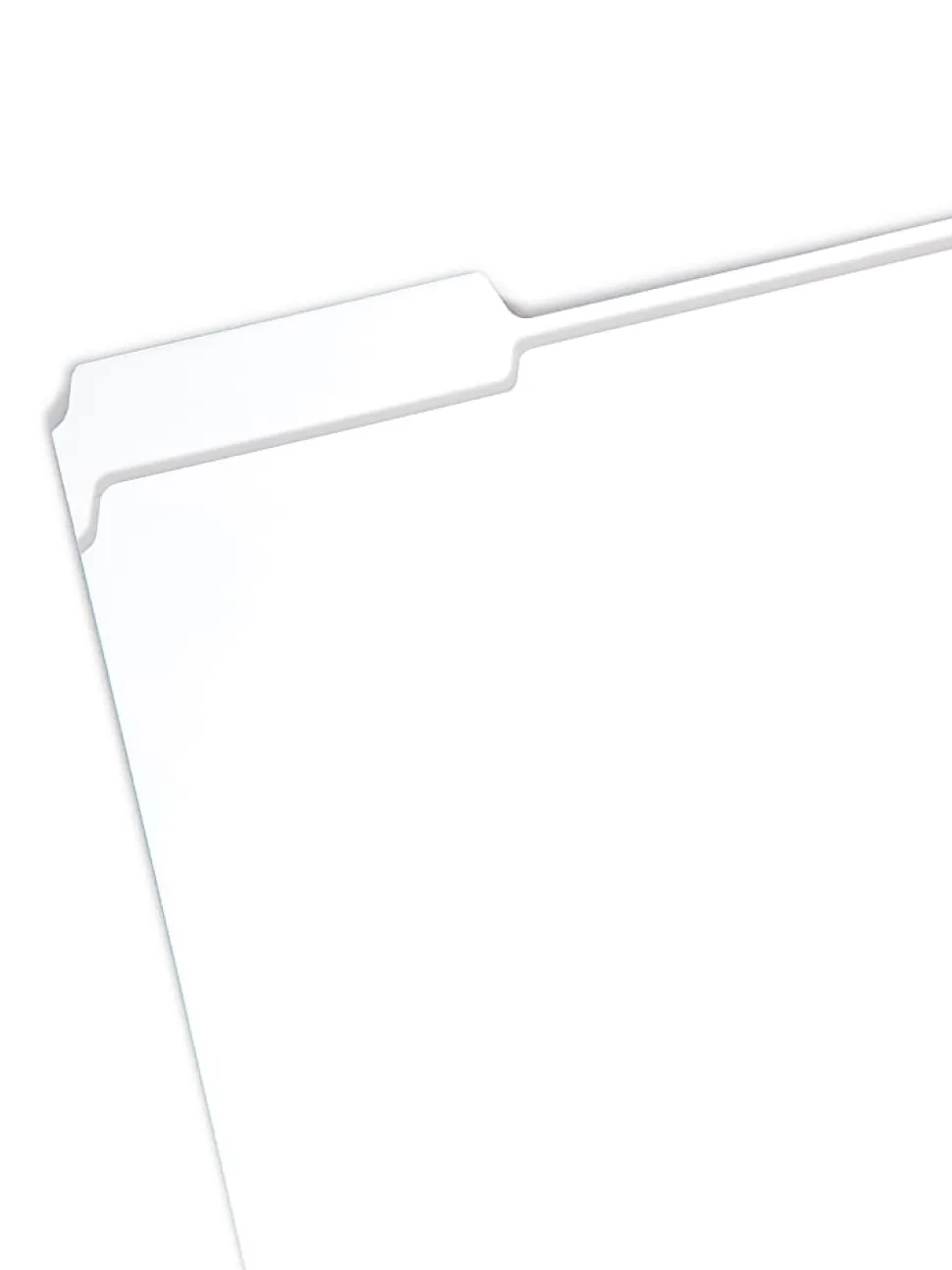 Smead® 1/3-Cut 2-Ply Color File Folders, Letter Size, White, Box Of 100