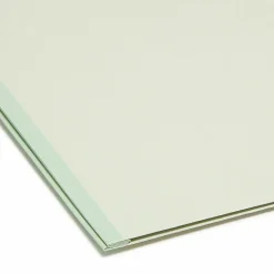 Smead® 1/3-Cut Pressboard Top-Tab Folders, Letter Size, 100% Recycled, Gray/Green, Box Of 25
