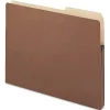 Smead® 2/5-Cut Top-Tab File Pockets, Letter Size, 1 3/4" Expansion, 30% Recycled, Redrope, Box Of 25