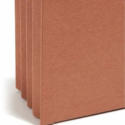 SmeadĀ® 2/5-Cut Top-Tab File Pockets, Legal Size, 3 1/2" Expansion, 30% Recycled, Redrope, Box Of 25