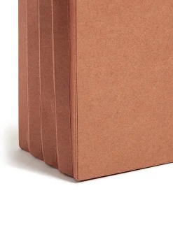 SmeadĀ® Easy GripĀ® Pockets, 3 1/2" Expansion, Legal Size, 30% Recycled, Redrope, Pack Of 25