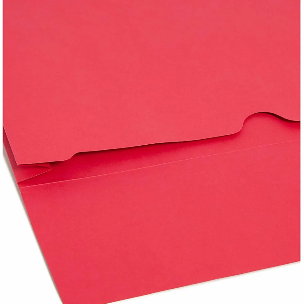 Smead® Elastic Closure Expanding School Wallets, Legal Size, 2" Expansion, Assorted Colors, Pack Of 50