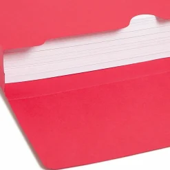 SmeadĀ® Elastic Closure Expanding School Wallets, Letter Size, 2" Expansion, Assorted Colors, Pack Of 50