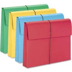 Smead® Elastic Closure Expanding School Wallets, Letter Size, 2