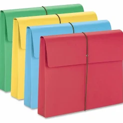 Smead® Elastic Closure Expanding School Wallets, Letter Size, 2