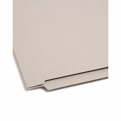 Smead® End-Tab Colored Fastener Folders With Shelf-Master® Reinforced Tab And 2 Fasteners, 3/4