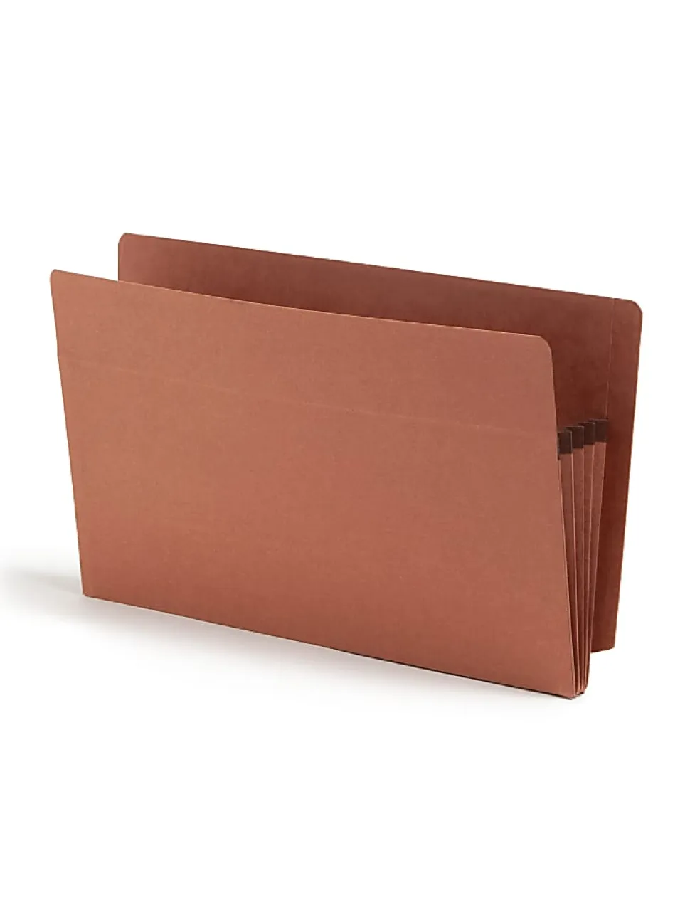 Smead® End-Tab Extra-Wide File Pockets, 3-1/2" Expansion, Extra-Wide Legal Size, 100% Recycled, Redrope, Pack Of 25