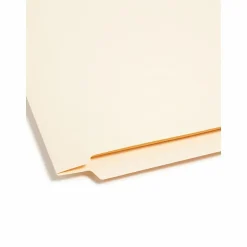 Smead® End-Tab Fastener Folders With Dividers, Letter Size, Manila, Box Of 50 (34220)