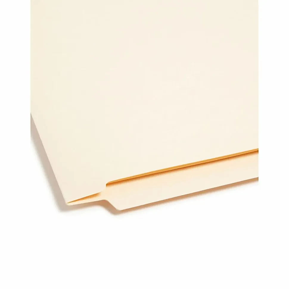 Smead® End-Tab Fastener Folders With Dividers, Letter Size, Manila, Box Of 50 (34220)