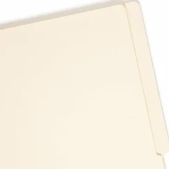 Smead® End-Tab Fastener Folders With SafeSHIELD® Coated Fasteners, 11 Pt., Letter Size, Box Of 50