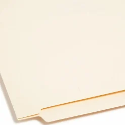 Smead® End-Tab Fastener Folders With SafeSHIELD® Coated Fasteners, 11 Pt., Letter Size, Box Of 50