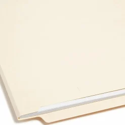 Smead® End-Tab Fastener Folders With SafeSHIELD® Coated Fasteners, 11 Pt., Letter Size, Box Of 50