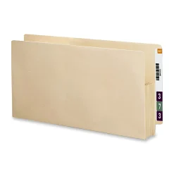 Smead® End-Tab File Pockets, Letter Size (8 1/2" x 11"), 3 1/2" Expansion, Manila, Box Of 25