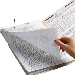 Smead® End-Tab Folders With 2 Fasteners, Straight Cut, Letter Size, Manila, Box Of 50