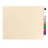 Smead® End-Tab Folders With Fastener, 8 1/2" x 11", Letter, Manila, Box of 50 (34115)