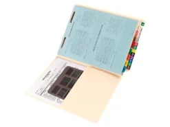 Smead® End-Tab Pocket Folders With Fastener, Letter Size, Manila, Box Of 50