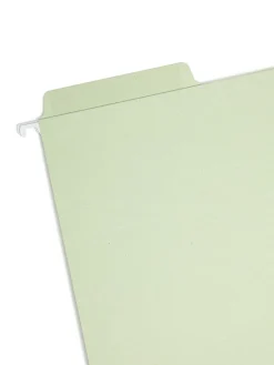Smead® Erasable FasTab® Hanging File Folders, Letter Size, Moss, Box Of 20 Folders