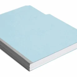 SmeadĀ® Expanding File Folders, 1" Expansion, Letter Size, 1/3 Cut, 100% Recycled, Blue, Box Of 25