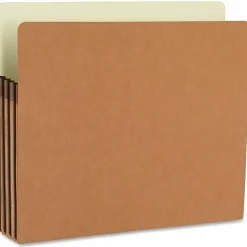 SmeadĀ® Expanding File Pocket. Legal Size, 3 1/2" Expansion, 30% Recycled, Redrope, Box Of 25