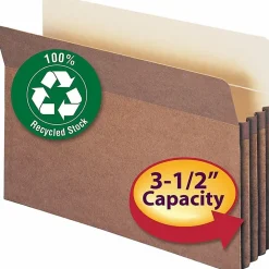 Smead® Expanding File Pocket. Legal Size, 3 1/2