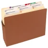Smead® Expanding File Pockets, 3 1/2" Expansion, Letter Size, 100% Recycled, Redrope, Box Of 25