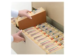 Smead® Expanding File Pockets, 3 1/2" Expansion, Letter Size, 100% Recycled, Redrope, Box Of 25