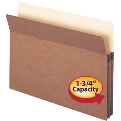 Smead® Expanding File Pockets, Redrope, 1 3/4" Expansion, Letter Size, 30% Recycled, Redrope, Pack Of 25
