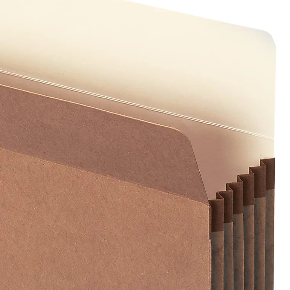 Smead® Expanding File Pockets, 5 1/4" Expansion, 9 1/2" x 11 3/4", 30% Recycled, Redrope, Pack Of 10
