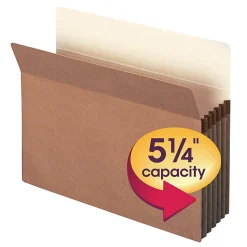 Smead® Expanding File Pockets, 5 1/4