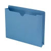 Smead® Expanding Reinforced Top-Tab File Jackets, 2" Expansion, Letter Size, Blue, Box Of 50