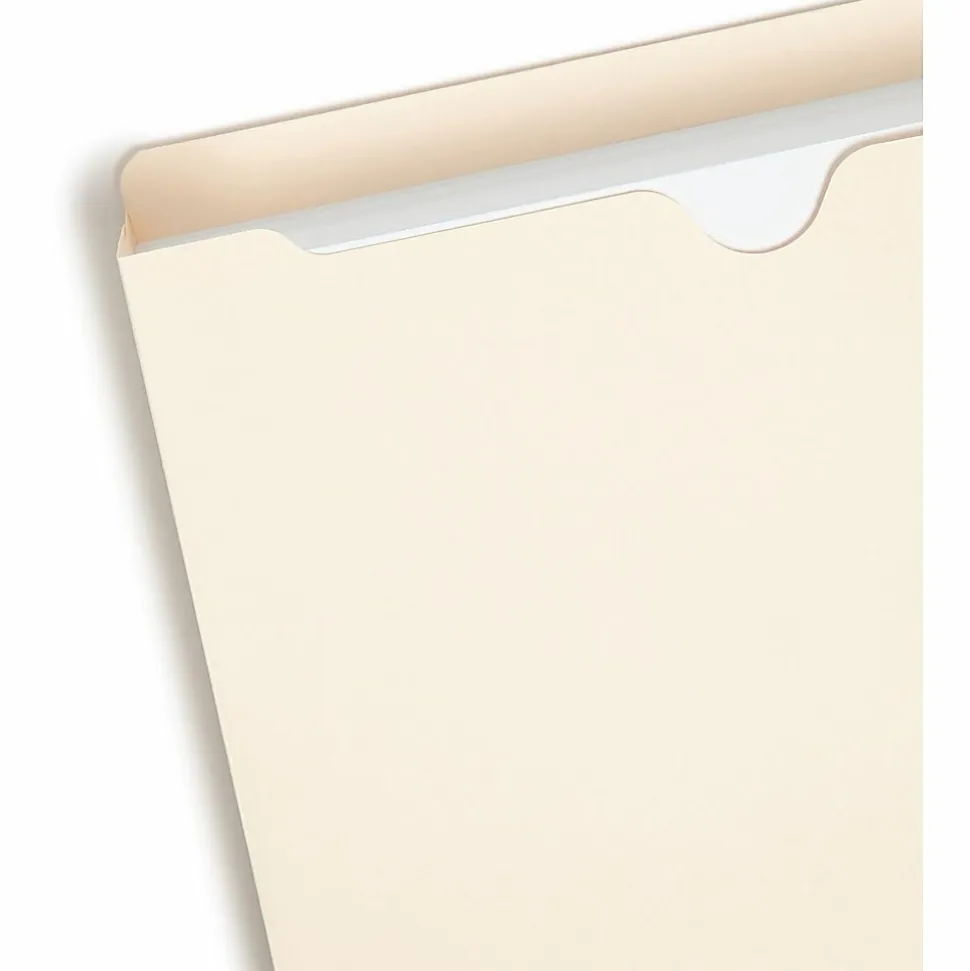 Smead® Expanding Reinforced Top-Tab File Jackets, 2" Expansion, Letter Size, Manila, Box Of 50 (75560)