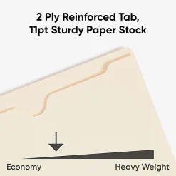Smead® Expanding Reinforced Top-Tab File Jackets, 2