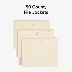 Smead® Expanding Reinforced Top-Tab File Jackets, 2