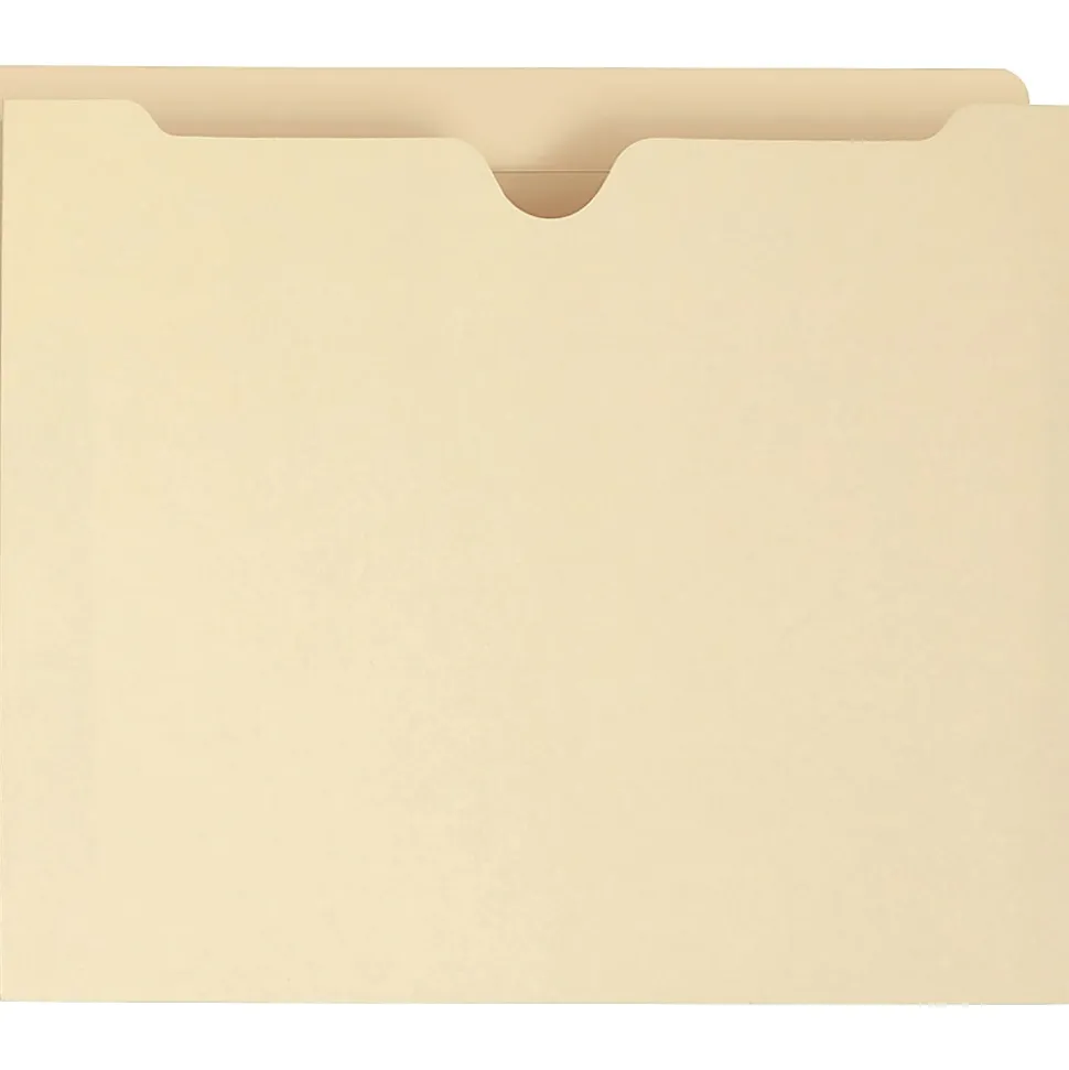 Smead® Expanding Reinforced Top-Tab File Jackets, 1" Expansion, Letter Size, Manila, Box Of 50