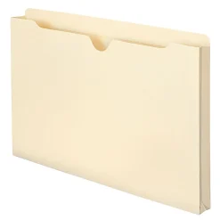 Smead® Expanding Reinforced Top-Tab File Jackets, 1" Expansion, Legal Size, Manila, Box Of 50