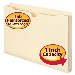 Smead® Expanding Reinforced Top-Tab File Jackets, 1