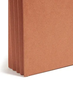 SmeadĀ® Expanding Wallet, 3 1/2" Expansion, 10" x 15", 30% Recycled, Redrope