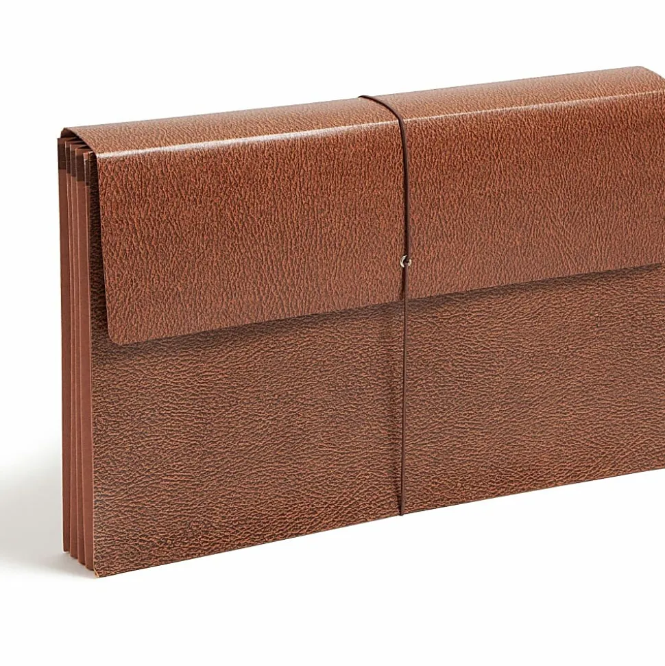 Smead® Expanding Wallet, 3 1/2" Expansion, 10" x 15", 30% Recycled, Brown