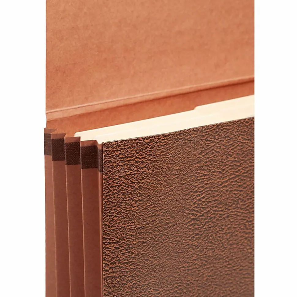 Smead® Expanding Wallet, 3 1/2" Expansion, 10" x 15", 30% Recycled, Brown
