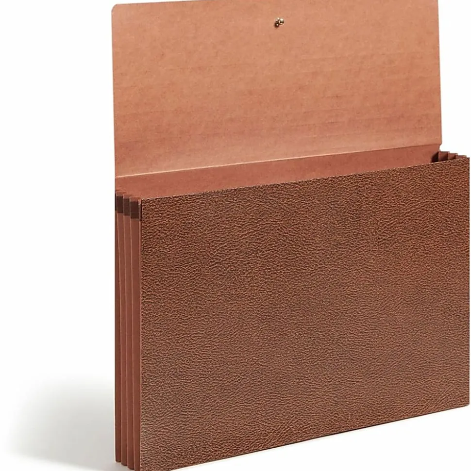 Smead® Expanding Wallet, 3 1/2" Expansion, 10" x 15", 30% Recycled, Brown